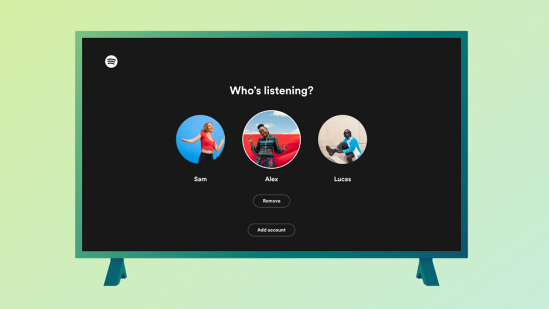Spotify TV app's new Account Switching