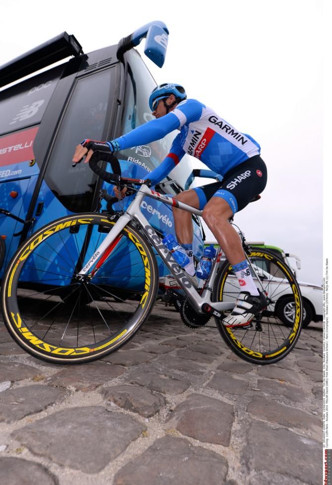 David Millar (Garmin Sharp) at his last Roubaix