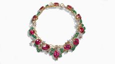 Tiffany & Co necklace with flowers made from precious gems