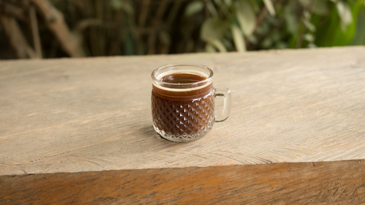 fresh roasted and brewed coffee