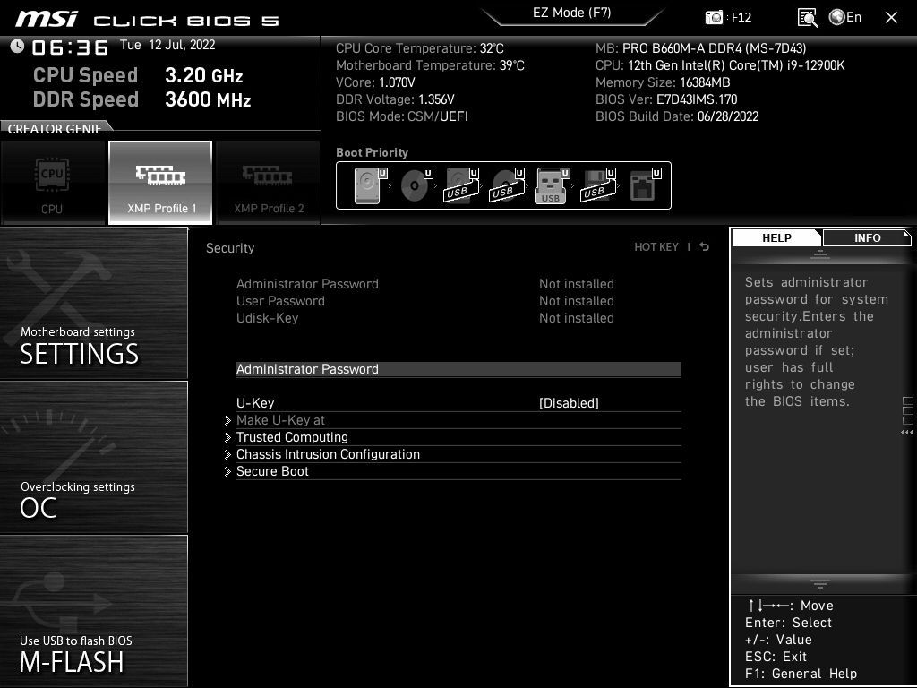 MSI Pro B660M-A DDR4