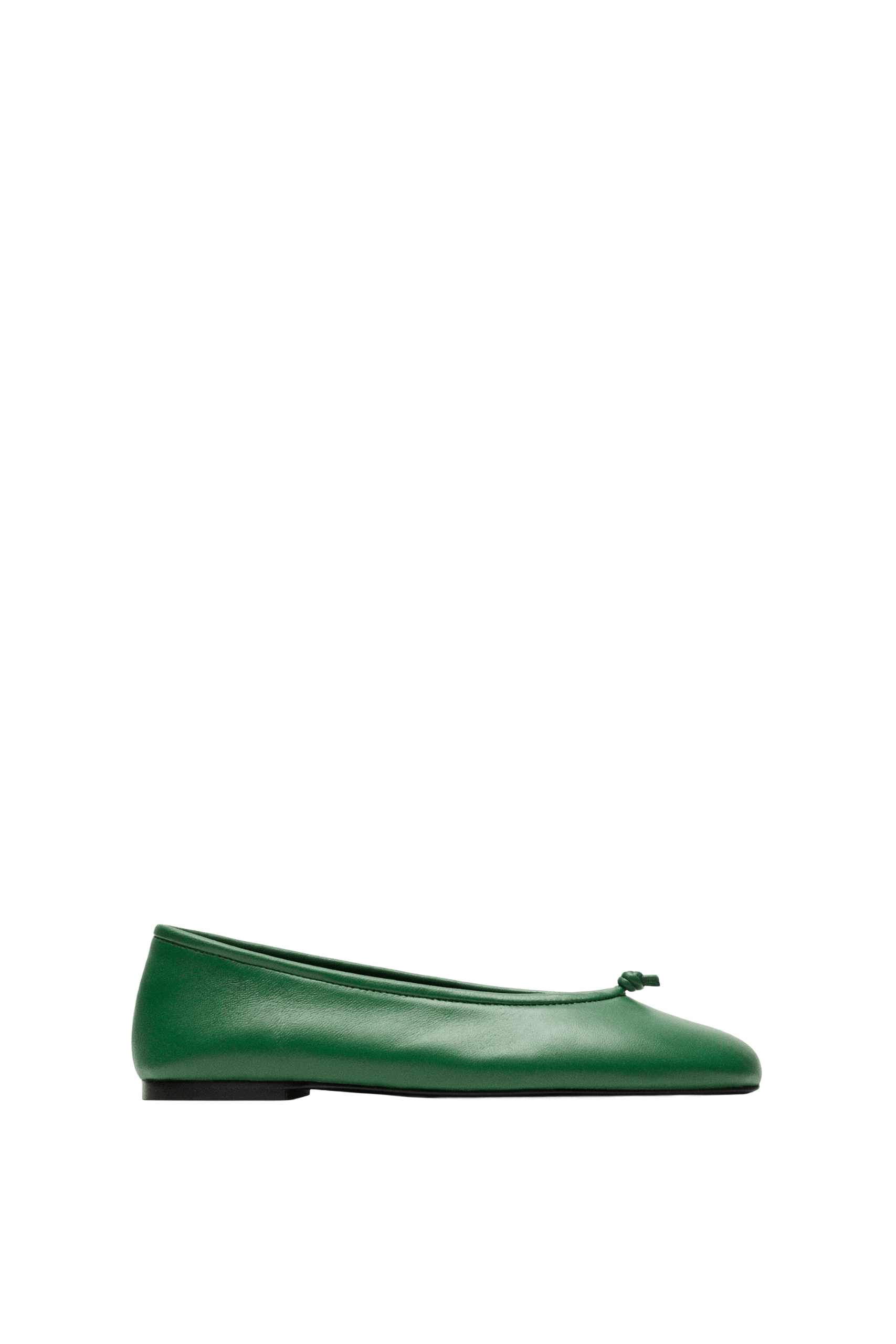 Massimo Dutti, Leather Knot Ballet Flat