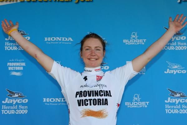 Lauren Kitchen (HP Pinarello) took leadership of the Young Rider competition after the time trial