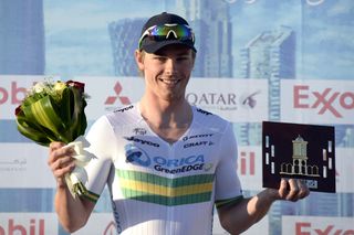 Michael Hepburn wins stage three of the 2014 Tour of Qatar