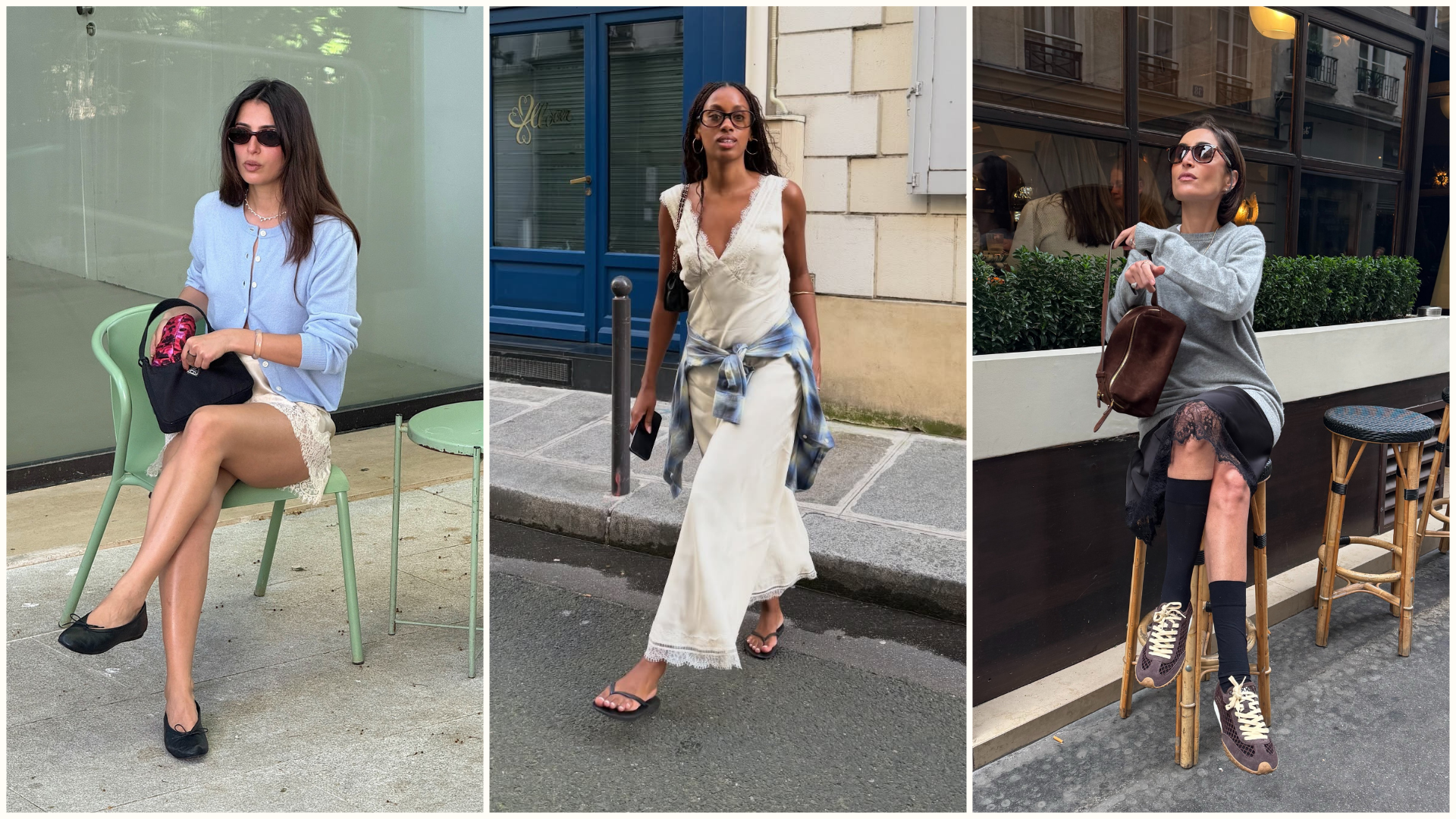 If French Women in Paris Are Wearing Lace this Autumn, it's Exactly Like This