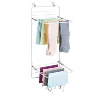mDesign Collapsible Foldable Laundry Drying Rack