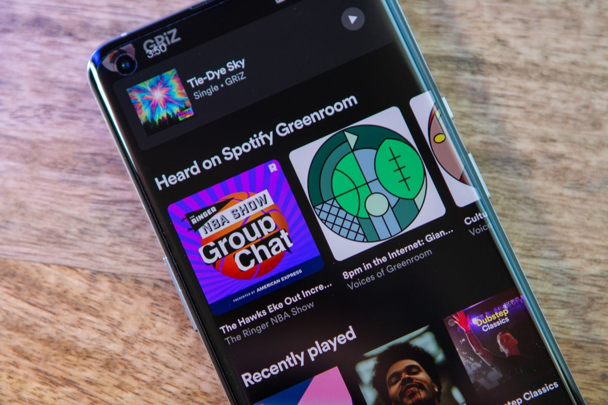 Spotify Greenroom Oneplus 9 Pro