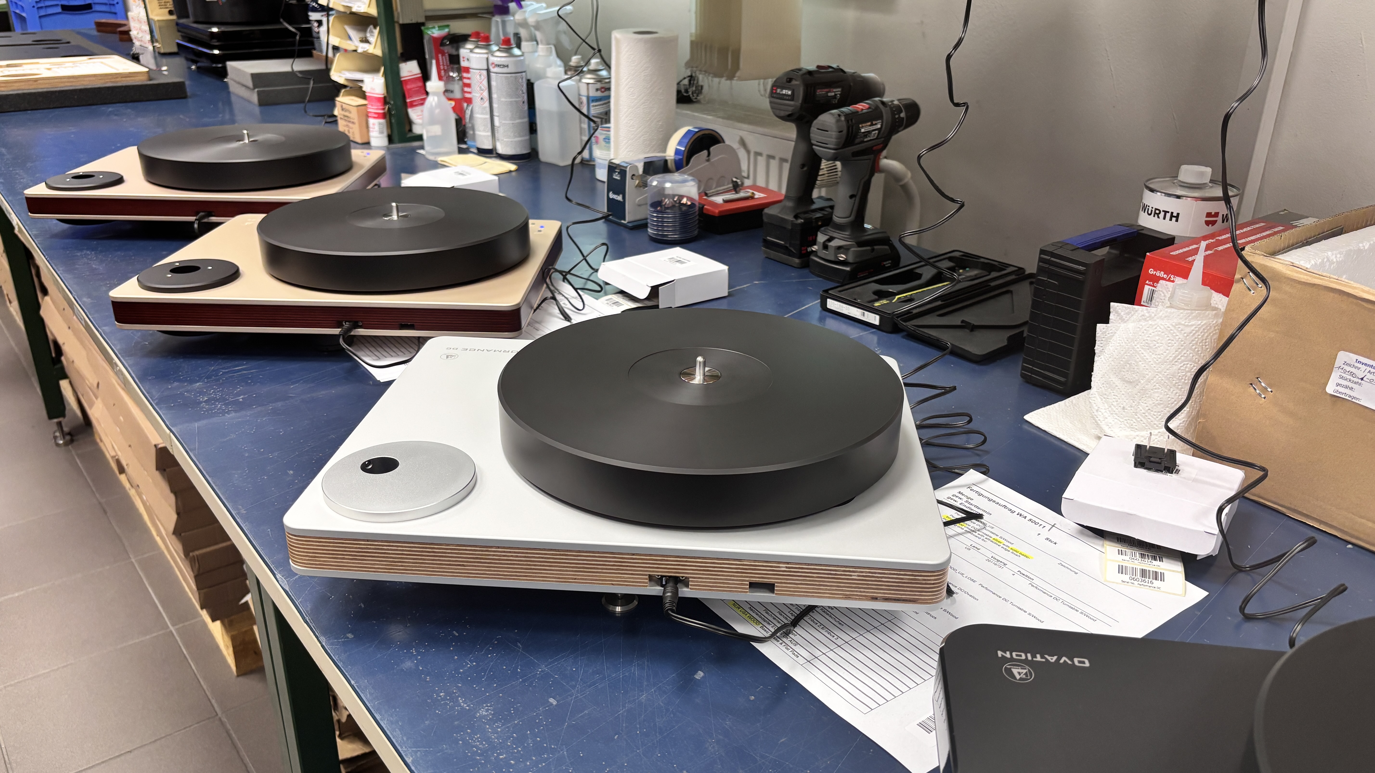 Clearaudio factory unfinished turntables