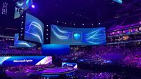 The production teams brought Microsoft Ignite alive on massive LED displays of all shapes and sizes.