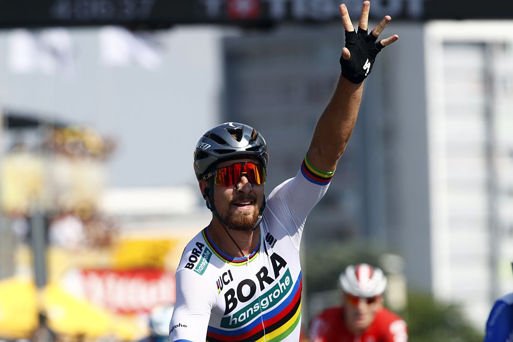 Peter Sagan (Bora-Hansgrohe) wins stage 2 at the Tour de France