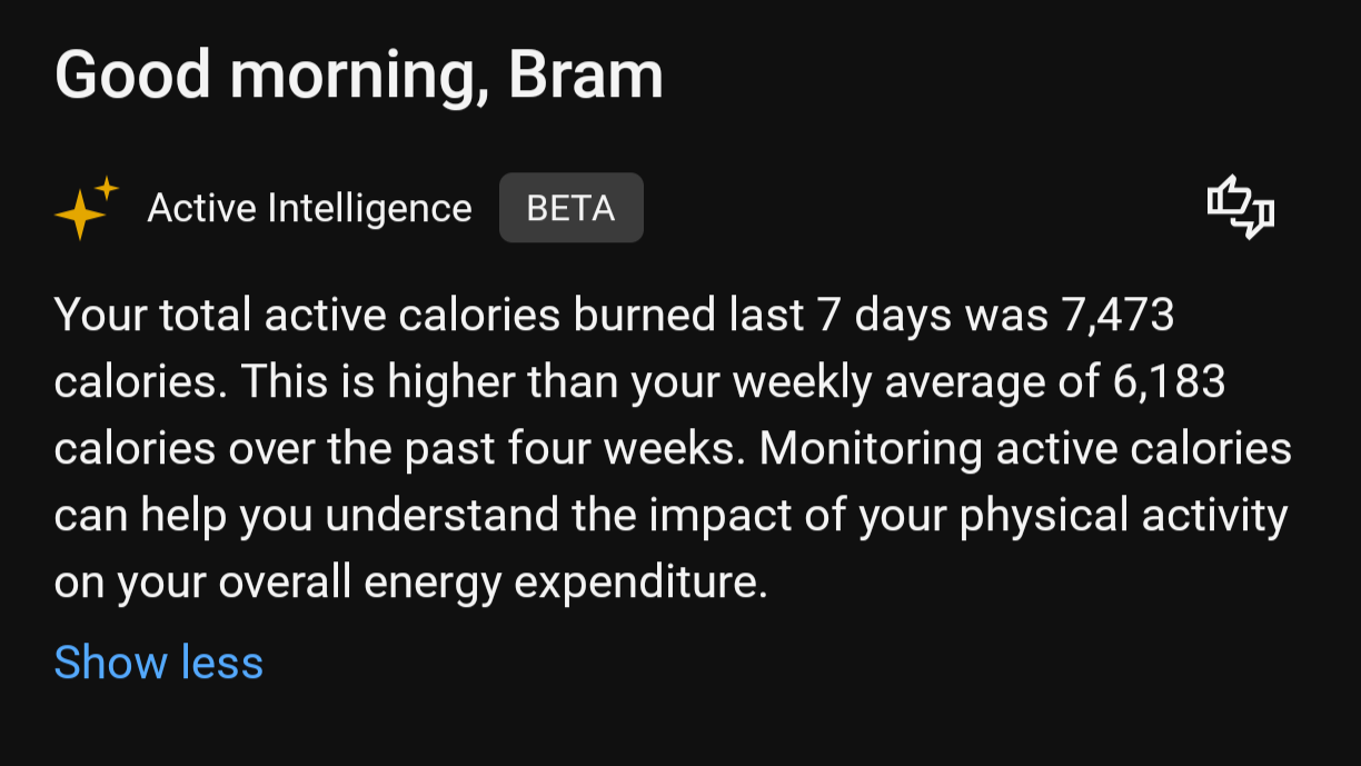 Garmin Active Intelligence