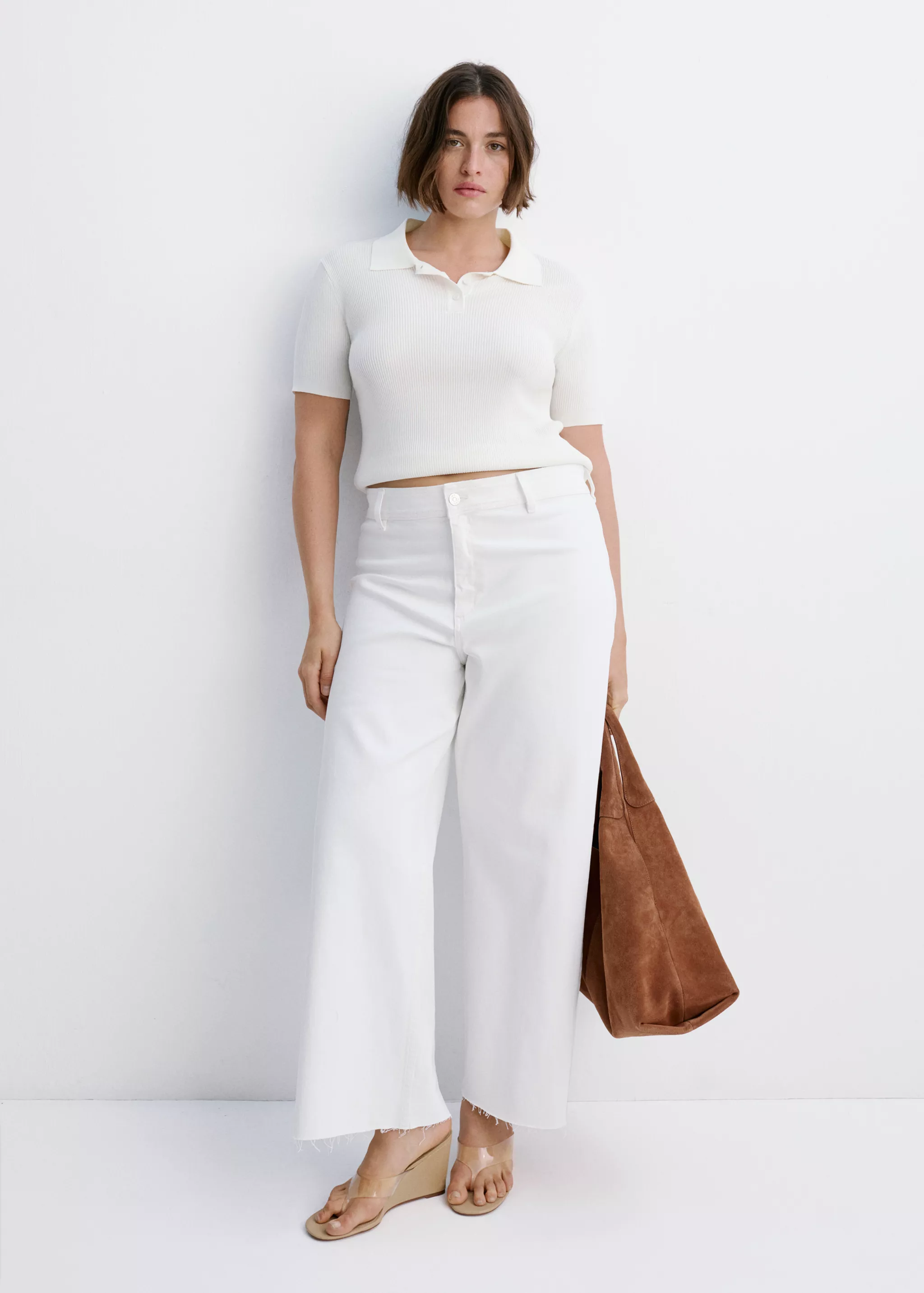 Catherin Culotte High-Rise Jeans - Women | Mango United Kingdom