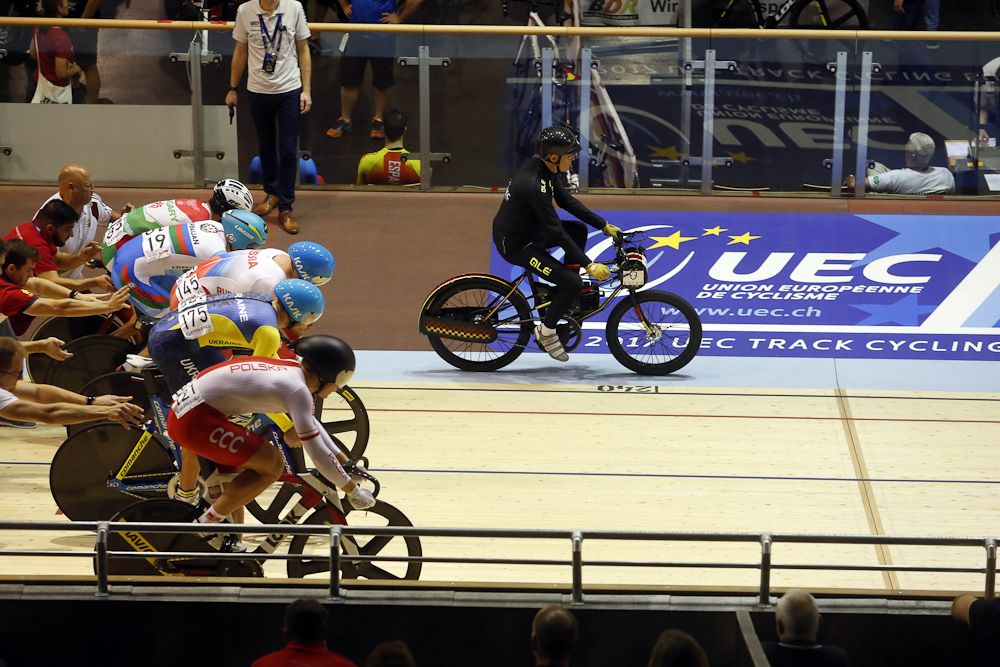 The Keirin is underway