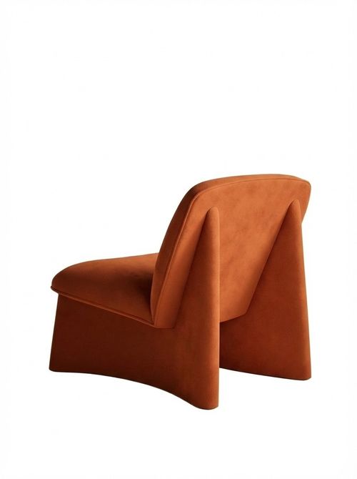 Slipper Velvet Accent Chair