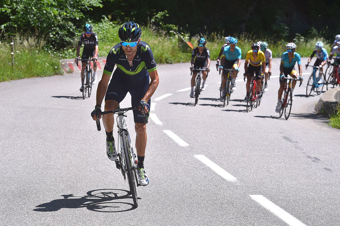 Alejandro Valverde on the final stage of the Crit&eacute;rium du Dauphin&eacute;
