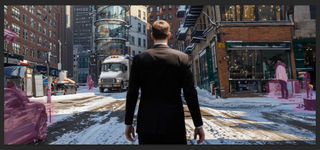 Get more from Photoshop AI tutorial; a snowy city scene