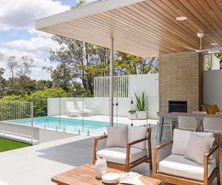 Plungie max pool with outdoor living area