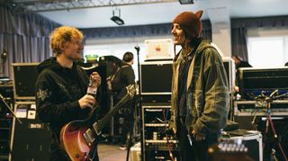 Ed Sheeran (left) and Oliver Sykes