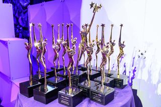 Trophies at 2022 Wonder Women of NY event