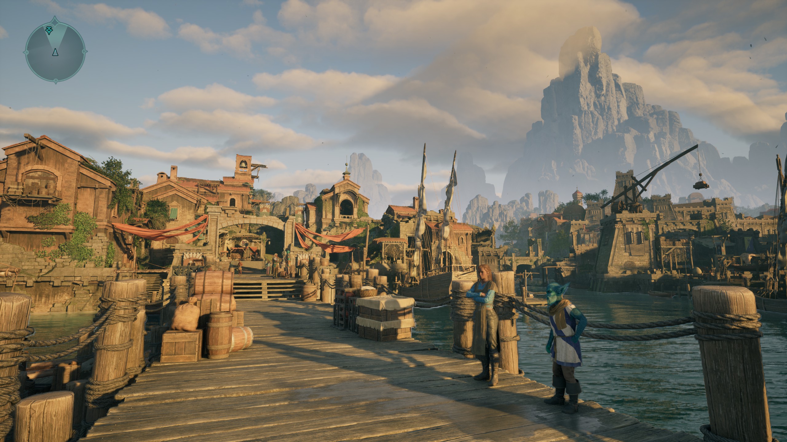 docks outside paradise in Dawnshore area of Avowed