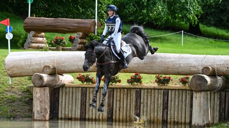 Yasmin Ingham rides Gypsie Du Loir cross-country at Bramham Horse Trials