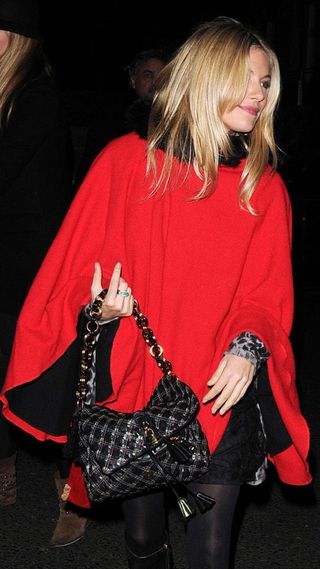 Sienna Miller with one of the best Marc Jacobs bags loved by celebrities