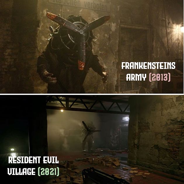 Resident Evil Village - Frankenstein's Army comparison images