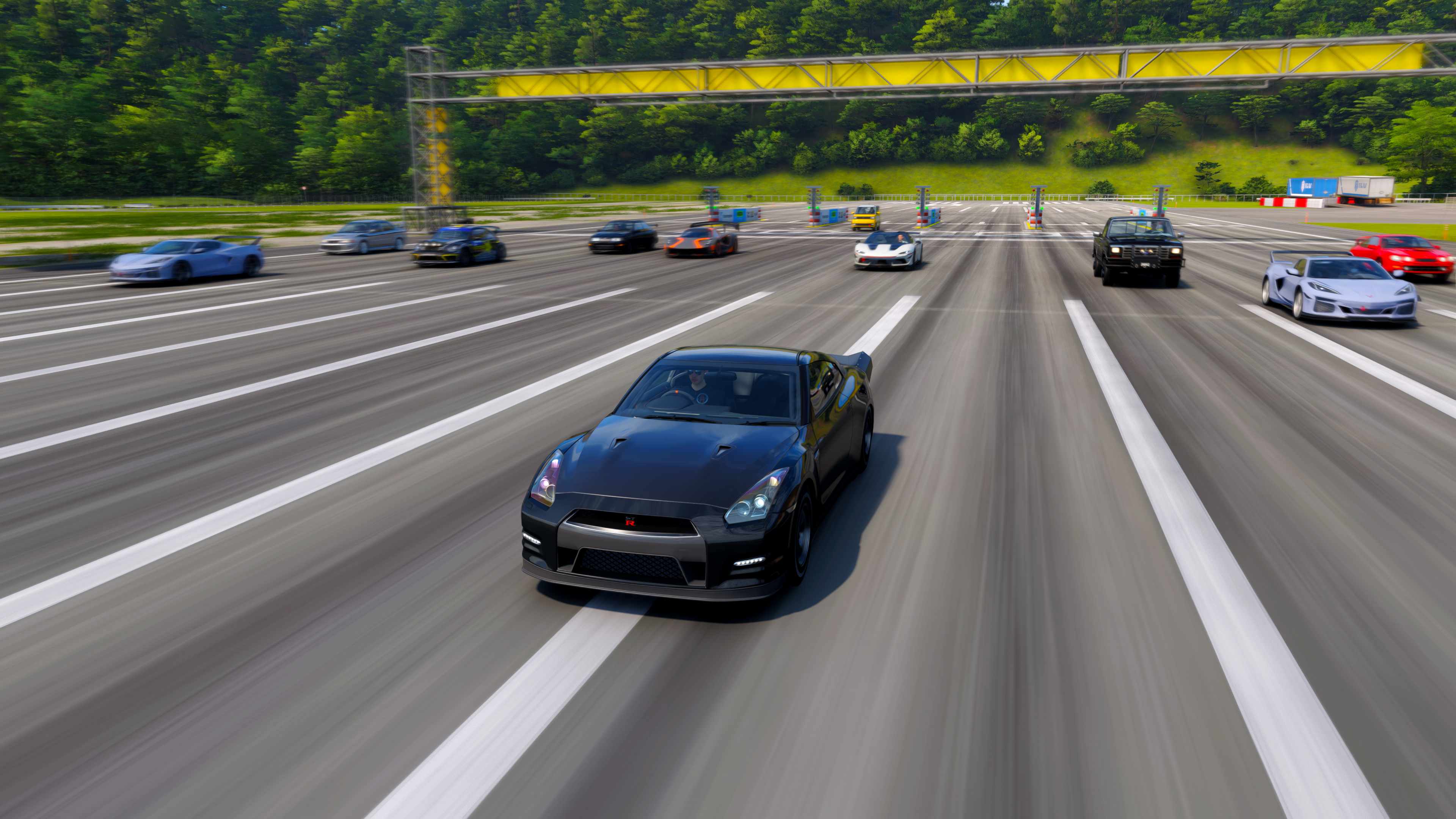 Forza Horizon 6 screenshot of a drag race.