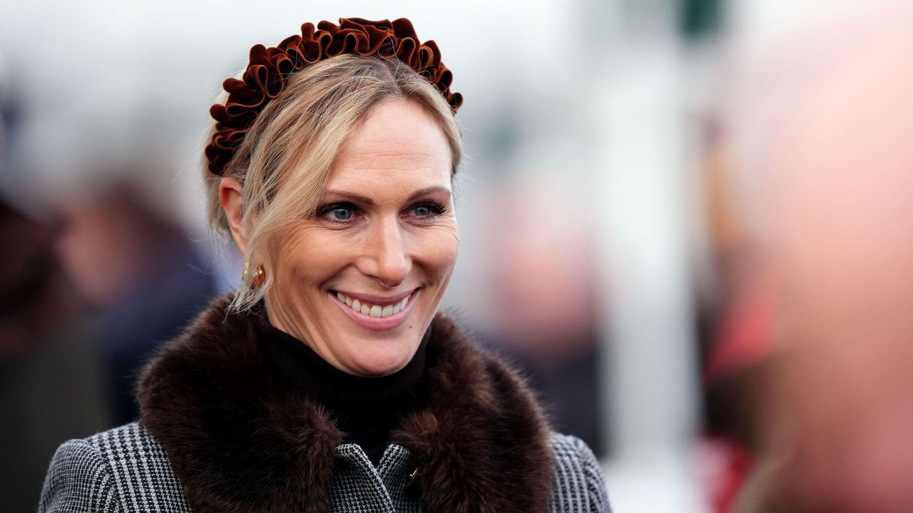 Zara Tindall during Festival Trials Day at Cheltenham Racecourse on Saturday January 25, 2025