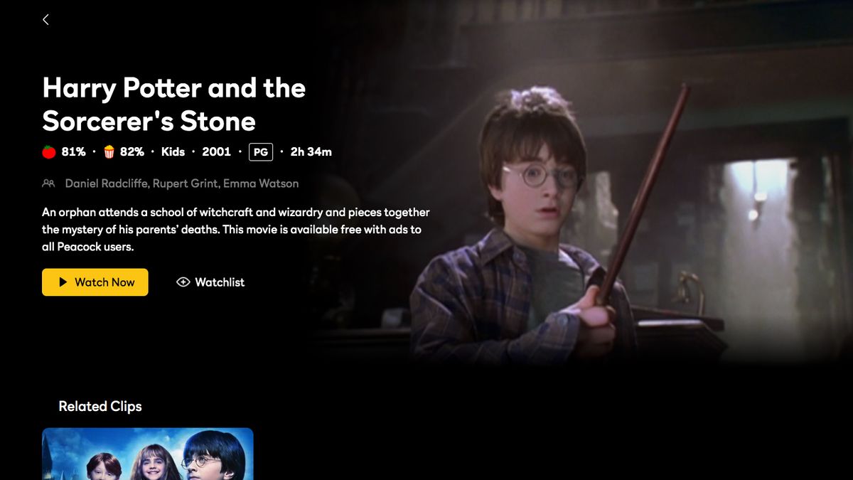 watch harry potter movies
