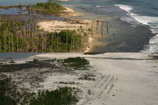 earthquakes, coral reefs, coral atol