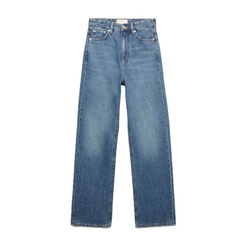 M&amp;amp;S, High Waisted Relaxed Straight Jeans