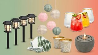 Outdoor Garden Decor Collection Collage