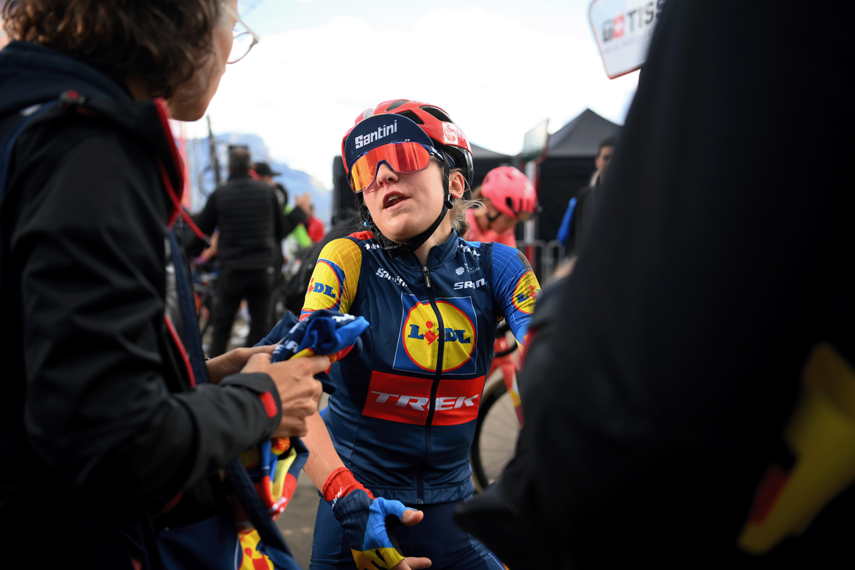 Gaia Realini (Lidl-Trek) after stage 5 of La Vuelta Femenina