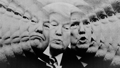 Illustration of Donald Trump facial expressions