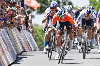 2025 Tour Down Under stage 2: Sam Welsford heads towards a repeat victory - and teammate Van Poppel towards a yellow card