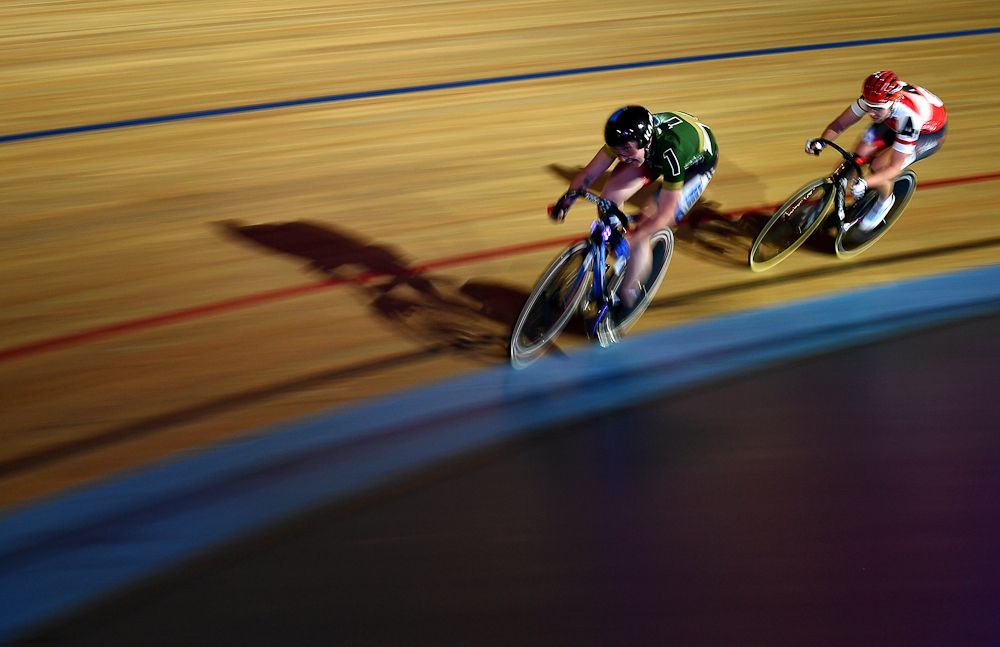 Katie Archibald of Great Britain competes in the Womens Elimination Race on day four of the London Six Day