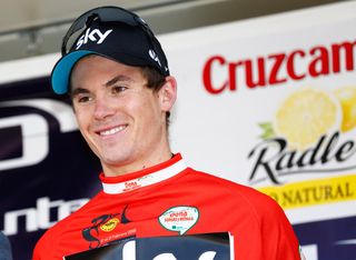 British sprinter Ben Swift put himself in the overall lead of the Ruta del Sol after placing third and second on stages two and three. He wore the red jersey during the time trial stage, but lost it to TT winner Tejay van Garderen.