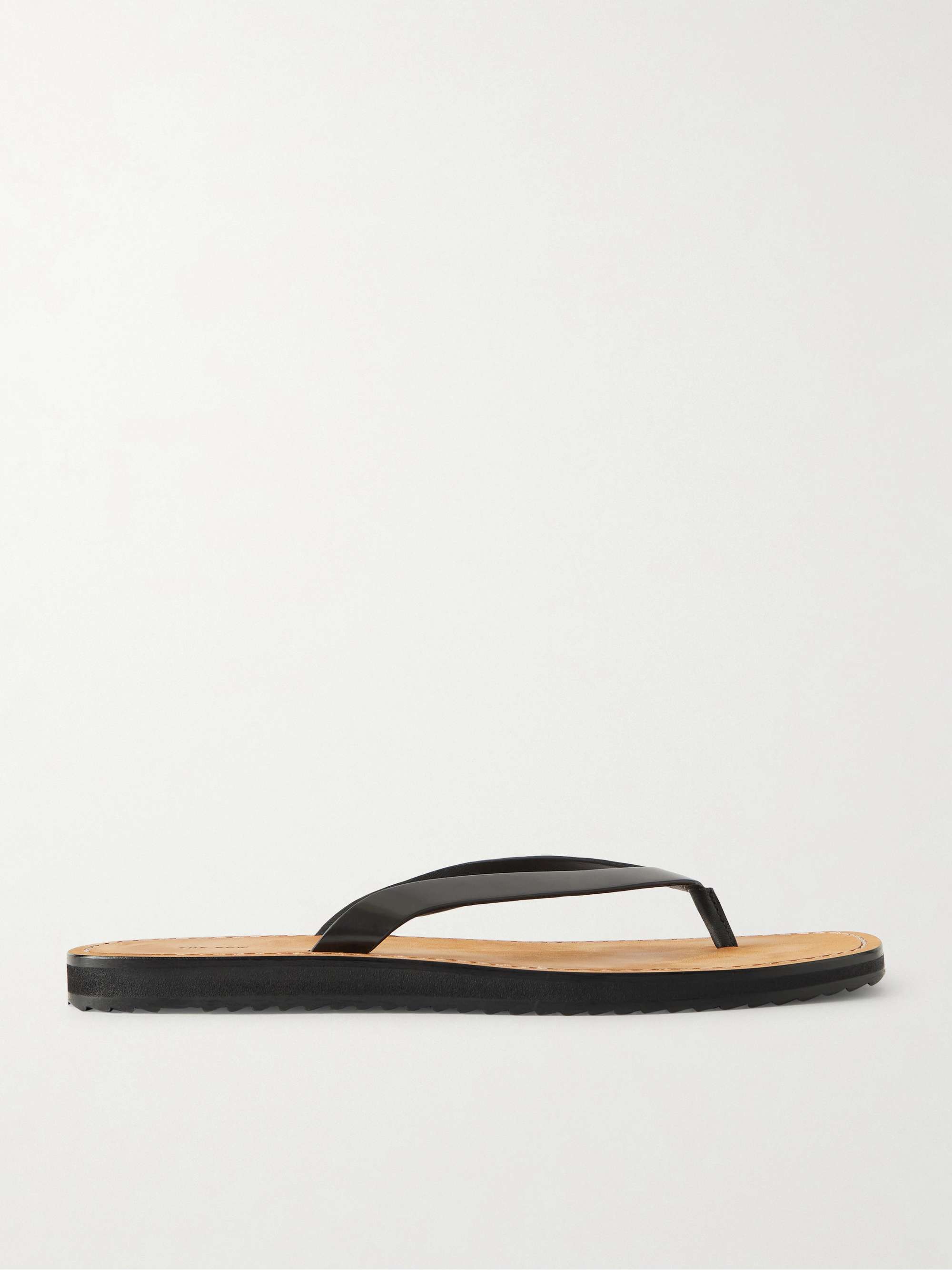 City Leather Flip Flops