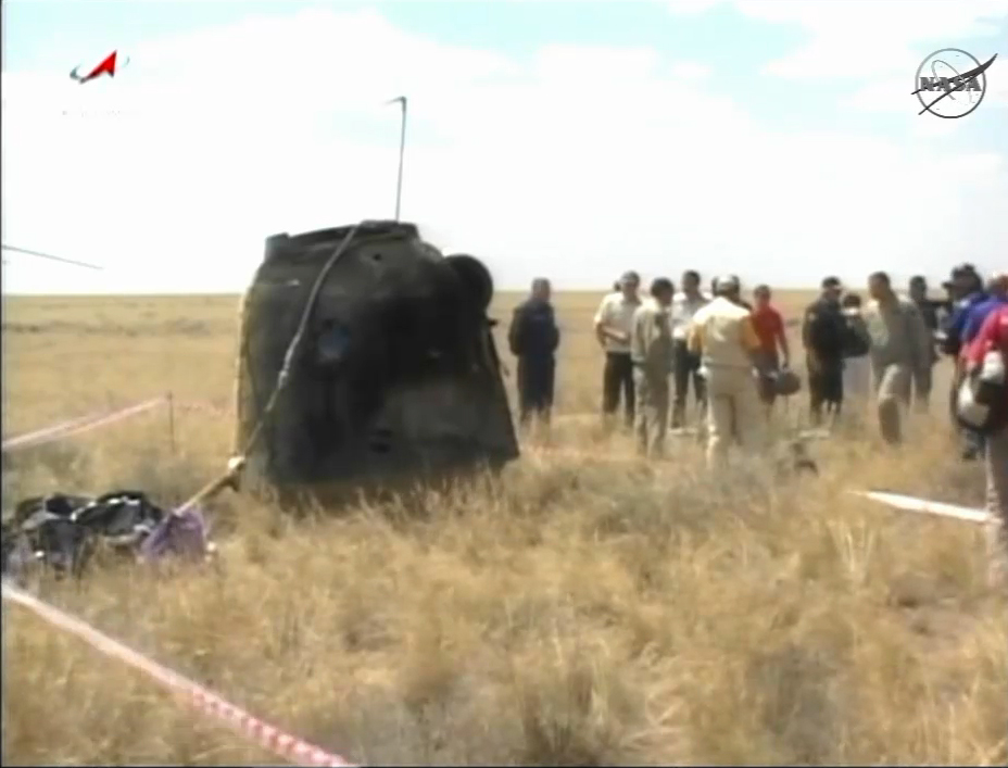 Soyuz TMA-03M space capsule that returned to Earth on July 1, 2012.