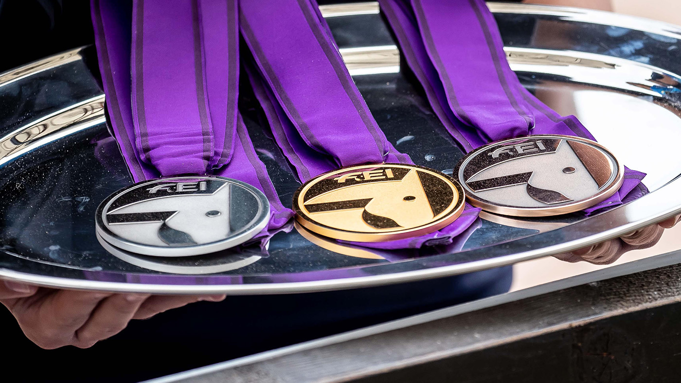 Equestrian medals from FEI championships