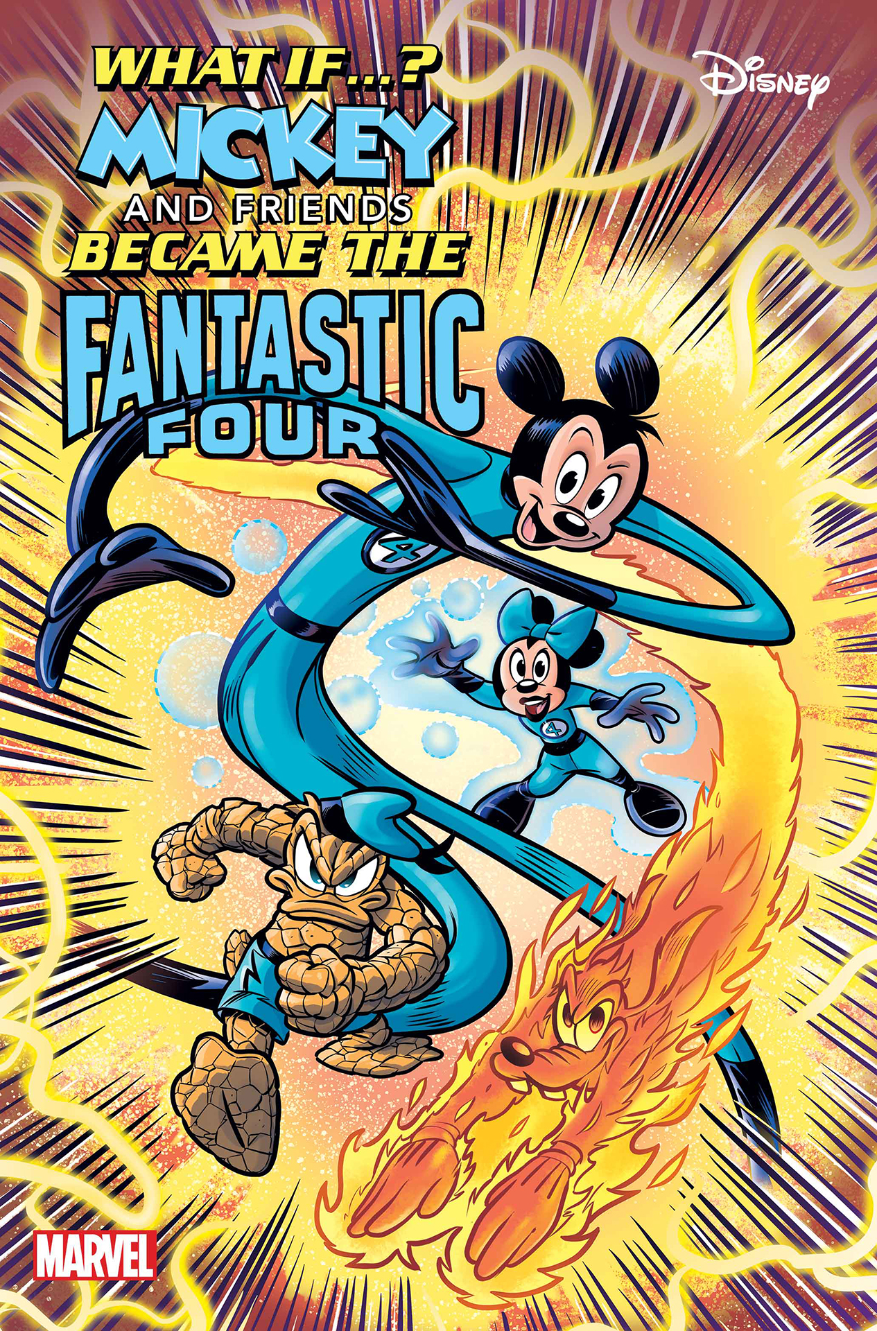 Marvel & Disney: What If…? Mickey & Friends Became the Fantastic Four? #1 cover by Lorenzo Pastrovicchio