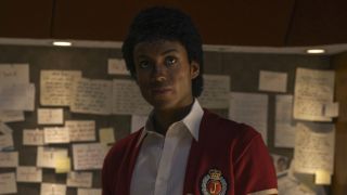 Michael Jackson (Jaafar Jackson) looks ahead in Michael.