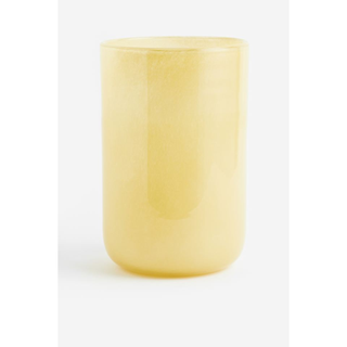 butter yellow vase