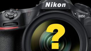 Nikon D850 with yellow question mark 