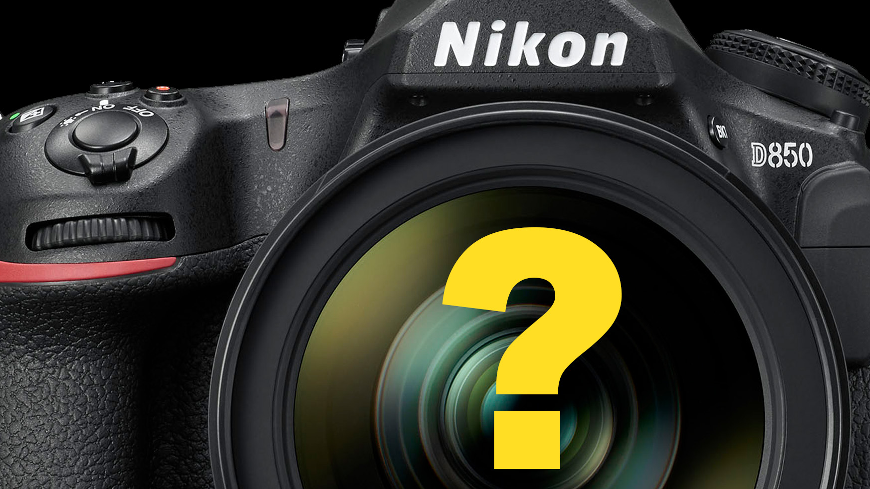 Nikon D850 with yellow question mark 