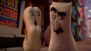 Two of the main characters from Sausage Party.