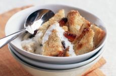 Mary Berry's mincemeat bread and butter pudding