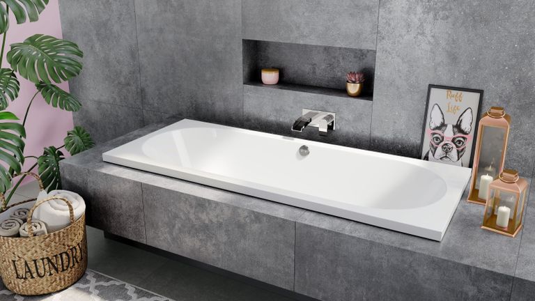 26 Grey Bathroom Ideas How To, Grey Bathtub What Color For Walls