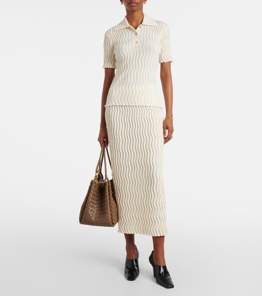 Wool Midi Skirt